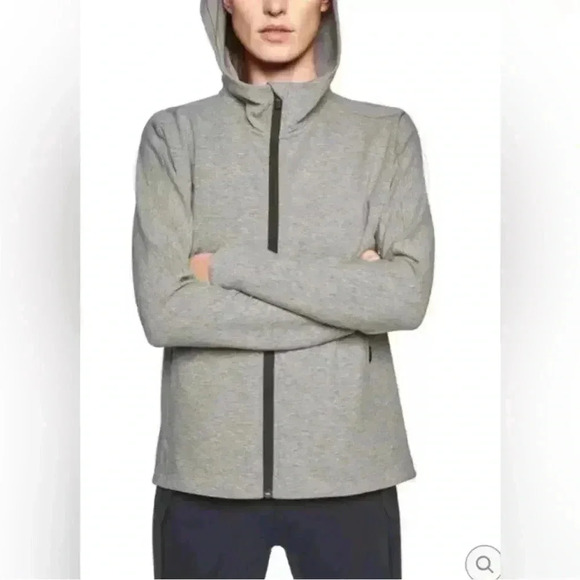 Athleta Women's Hoodie Small Modern Life Full Zip Grey Athletic Running Gym - Picture 12 of 13